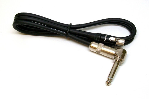 Relay Wireless TBP12 Transmitter: Right-Angle TA4F Cable