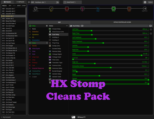 HX Stomp Cleans HX Stomp Cleans