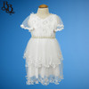 W116 Girls White Formal Party Dress