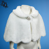 NN923 Faux Fur White Cape