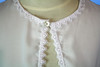 E606 Organza sheer short sleeve lace trimmed bolero jacket