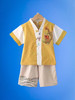 PP107 Korean inspired traditional Cotton boys short sleeve and shorts set