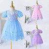 PP207 Princess sequin costume with puffed sleeve and bunny and heart motif