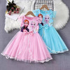 PP208 Anna and Elsa Lace trimmed dress
