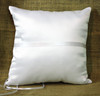 R014 Square ring pillow with lace, pearl and ribbon