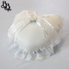 L393 Off White Heart Shaped Pillow Ring