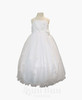 BU390 White Flowergirl Formal Dress