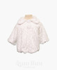 J516 Faux Fur Short Sleeve Pattern Bolero Jacket