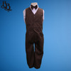 TT9B Pinstripe Brown Page Boy Vest Suit
