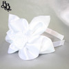 L526 Large White Floral Satin Headband