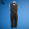 TT29 Vintage Brown Grey Pageboy Vest Suit