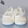 Baby girls toddler satin ballet shoe suitable for party and formal occasion available in cream, pink, white