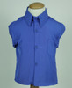 299 Royal Blue Silk Polyester Long Sleeve Shirt