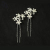 N628 Girls Floral Diamante Hair Pin