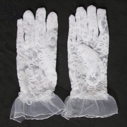 2070 Little Girls Lace Formal Gloves