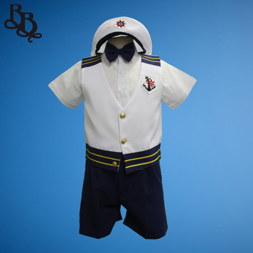 TT8 Navy Short Sleeve 5 Piece Sailor Suit