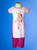 Traditional Vietnamese Ao dai with embroidered phoenix design