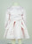 BU329 Baby Girl Toddler Floral Embroidery Satin Dress with Bolero