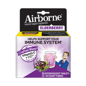 Immune Support Effervescent Tablet, Elderberry, 20 Count - ABN90378
