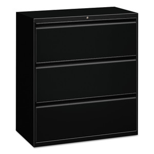 Lateral File, 3 Legal/letter/a4/a5-Size File Drawers, Black, 30" X 18" X 39.5" - ALELF3041BL