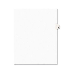 Preprinted Legal Exhibit Side Tab Index Dividers, Avery Style, 10-Tab, 58, 11 X 8.5, White, 25/pack, (1058) - AVE01058