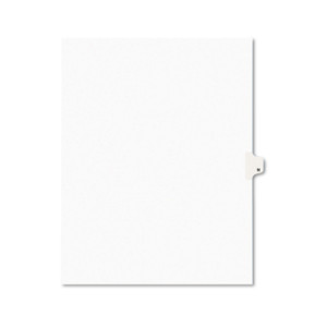 Preprinted Legal Exhibit Side Tab Index Dividers, Avery Style, 26-Tab, N, 11 X 8.5, White, 25/pack, (1414) - AVE01414