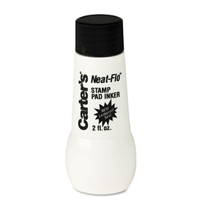 Neat-Flo Dab-On Stamp Inker, 2 Oz (59.15 Ml) Bottle, Black - AVE21448
