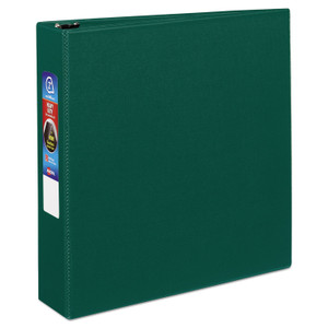 Heavy-Duty Non-View Binder With Durahinge And One Touch Ezd Rings, 3 Rings, 2" Capacity, 11 X 8.5, Green - AVE79782