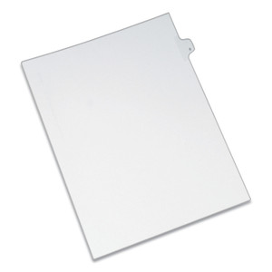 Preprinted Legal Exhibit Side Tab Index Dividers, Allstate Style, 26-Tab, E, 11 X 8.5, White, 25/pack - AVE82167