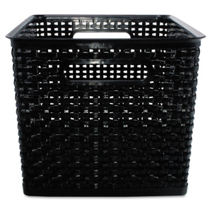 Weave Bins, 13.88 X 10.5 X 8.75, Black, 2/pack - AVT40328