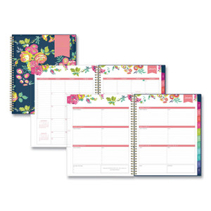 Day Designer Peyton Create-Your-Own Cover Weekly/monthly Planner, Floral Artwork, 11 X 8.5, Navy, 12-Month (jan-Dec): 2022 - BLS103617