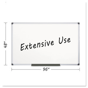 Porcelain Value Dry Erase Board, 48 X 96, White, Aluminum Frame - BVCCR1501170MV