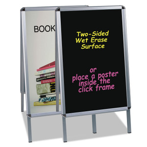 Wet Erase Board, 27x34, Black, Aluminum Frame - BVCDKT30505072