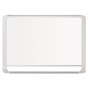 Lacquered Steel Magnetic Dry Erase Board, 48 X 96, Silver/white - BVCMVI210205