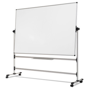 Earth Silver Easy Clean Revolver Dry Erase Board,48x70, White, Steel Frame - BVCRQR0521
