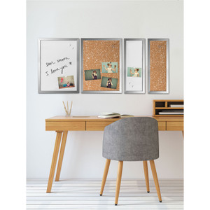 Positive Flow Metallic Silver Message Board Set, Assorted Sizes And Colors, 4/set - BVCSOR035