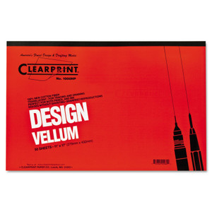 Design Vellum Paper, 16lb, 11 X 17, Translucent White, 50/pad - CLE10001416