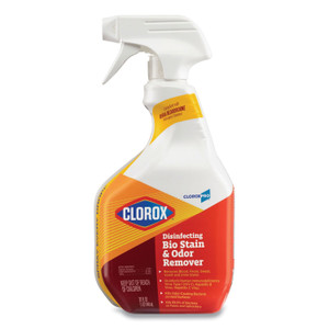 Disinfecting Bio Stain And Odor Remover, Fragranced, 32 Oz Spray Bottle - CLO31903EA
