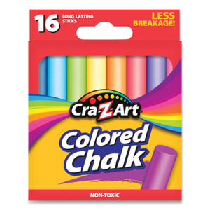 Colored Chalk, Assorted Colors, 16/pack - CZA1080148