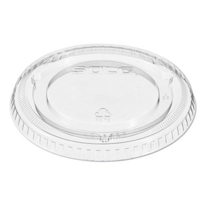 Non-Vented Cup Lids, Fits 9 Oz To 22 Oz Cups, Clear, 1,000/carton - DCC662TP
