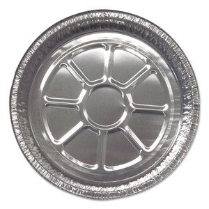 Aluminum Round Containers, 25 Gauge, 44 Oz, 9" Diameter X 21.94"h, Silver, 500/carton - DPK509500