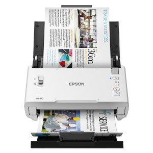 Ds-410 Document Scanner, 600 Dpi Optical Resolution, 50-Sheet Duplex Auto Document Feeder - EPSB11B249201