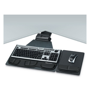 Professional Corner Executive Keyboard Tray, 19w X 14.75d, Black - FEL8035901