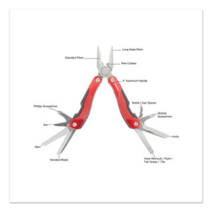 15-In-1 All-Purpose Stainless Steel Tool With Belt Pouch - GNS12988