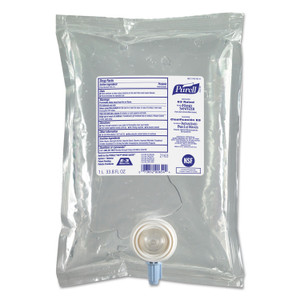 Advanced E3-Rated Instant Gel Hand Sanitizer, 1,000 Ml Refill, Fragrance-Free, 8/carton - GOJ216308