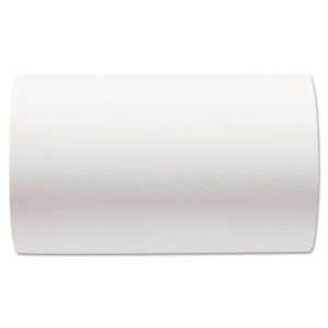 Hardwound Paper Towel Roll, Nonperforated, 9 X 400ft, White, 6 Rolls/carton - GPC26610