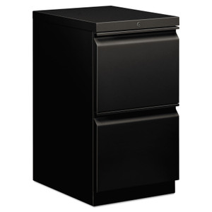 Brigade Mobile Pedestal, Left Or Right, 2 Letter-Size File Drawers, Black, 15" X 19.88" X 28" - HON33820RP