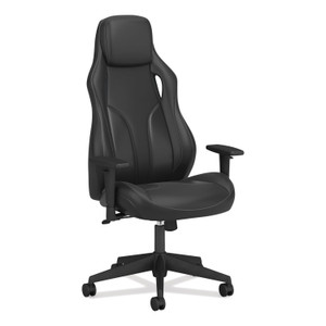 Ryder Executive High-Back Leather Chair, Supports Up To 250 Lb, 18.9" Seat Height, Black - HONVL149SB11