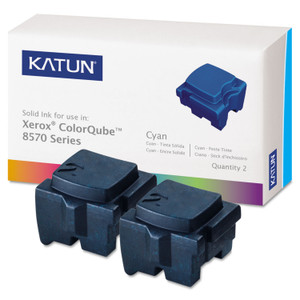 Compatible 108r00926 Solid Ink Stick, 4,400 Page-Yield, Cyan, 2/box - KAT39395