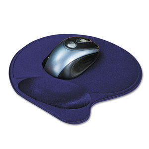 Wrist Pillow Extra-Cushioned Mouse Pad, Nonskid Base, 8 X 11, Blue - KMW57803